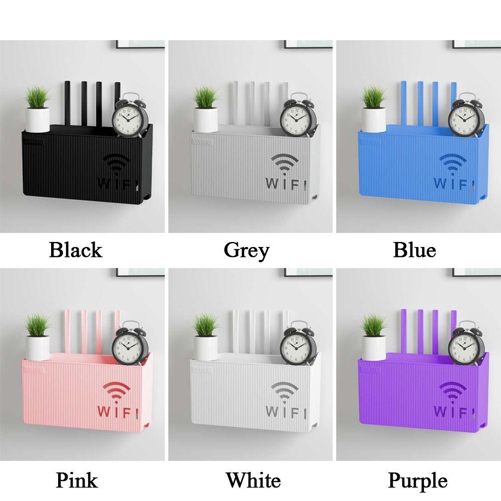 Cable Organizer TV Set-top Organizer Box Wall Mounted Wireless Wifi Router Shelf Living Room