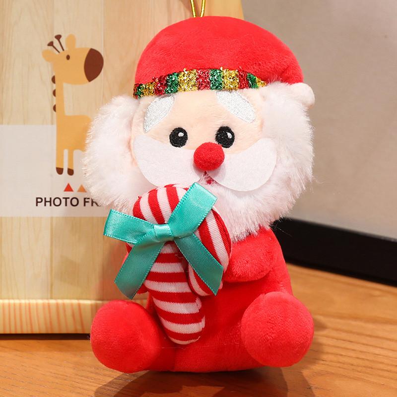 Adorable Plush Christmas Santa Claus Doll Soft Reindeer Elf Snowman Toys For Kids Gifts