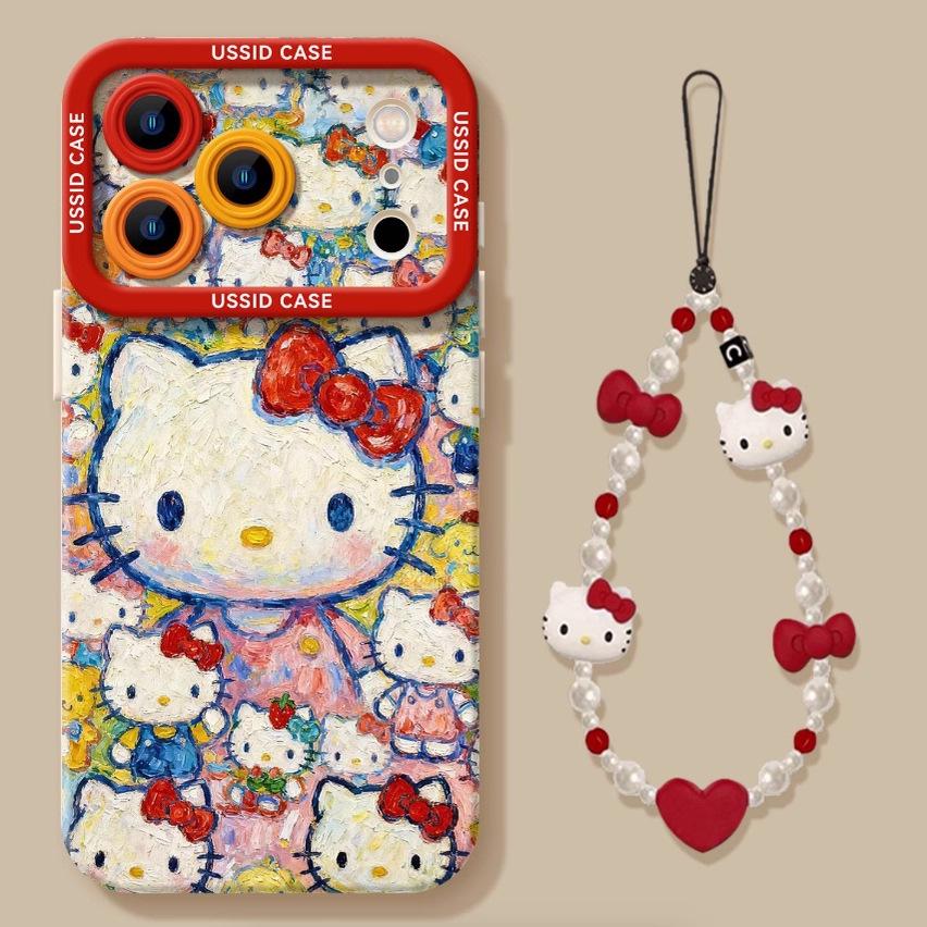 Red Knot Cat Silicone Phone Case for iPhone Models 12/13/14/15/16/17.
