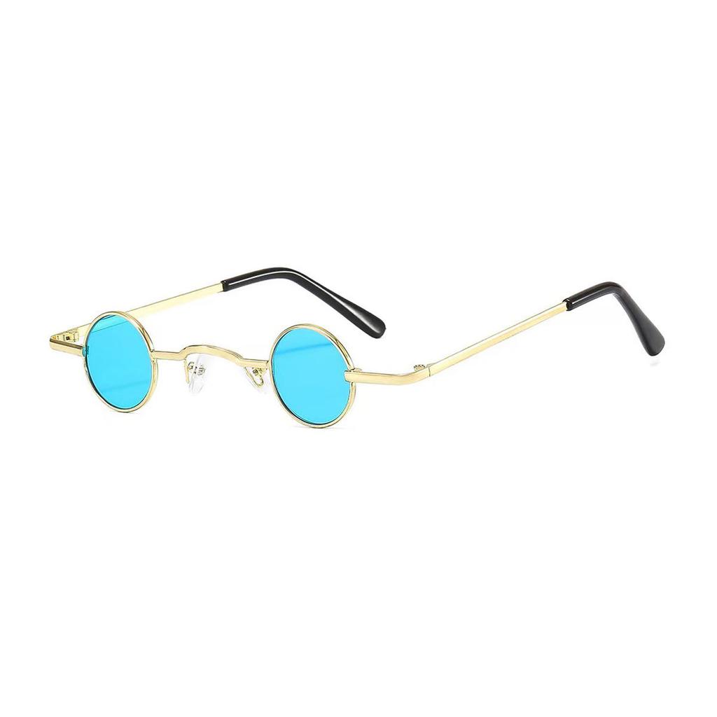 Tiny Round Retro Sunglasses For Men Women Metal Frame UV400 Protection Steampunk Shades For Street Style KJ177