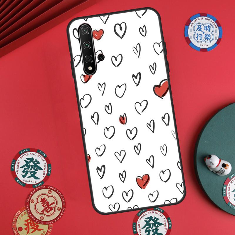 Heart Cartoon Girls For Huawei Nova 5T 10 9 SE 7i 8i 11i 12i Y73 Y90 Y70 Y72 Y61 Y91 P60 Pro P30 P40 Lite Case