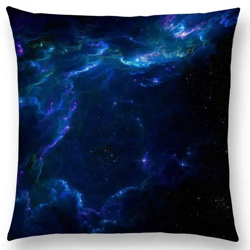 Pillowcase Night Sky Gorgeous Nebula Distant Galaxy Mysterious Universe Cushion Cover Home Decoration Sofa Home