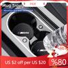 LRPOS1 New 2025 Car Carbon Leathe Coasters Pads  Centre Console Cup Non-Slip Mats For BMW F11 G11 F10 F30 G08 G28 G20 G30 X3 X5 X6 Seri