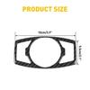 Carbon Fiber Headlight Switch Trim Panel for Cover Ford F150 Mustang 2015-