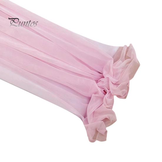 Heat Resistant Table Runner Sheer Flowing Runner, Chiffon Wedding Elegant Solid Color Durable for Dining Home Bridal Shower Party Decor Decorative