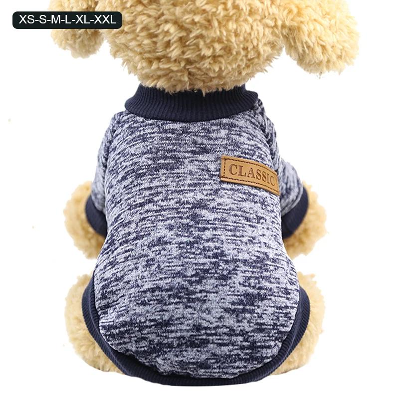 Sweat-shirt Chaud Classique Pour Animaux De Compagnie  Vêtements Pour Chiots Et Chatons Manteau Pour Petits Chiens Dog Sweaters