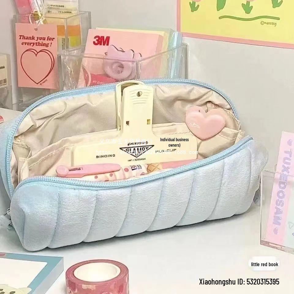 Cloud Bread Milkfufu Pencil Case - Large Capacity, Stylish, Ideal for Students