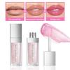 Hellokiss Color-Changing Lip Balm & Gloss Combo: Moisturizing, Transparent, Plumping Formula.