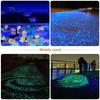 50/100Pcs Handmade Luminous Pebbles Long-lasting Artificial Fluorite Stone  for Walkway Decoration