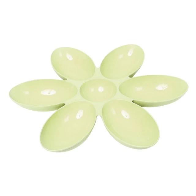 Creative Dining Utensils Petal Multi grid Bowl Plastic Suitable for Families with Multiple Pets to Prevent Pets from Snatching