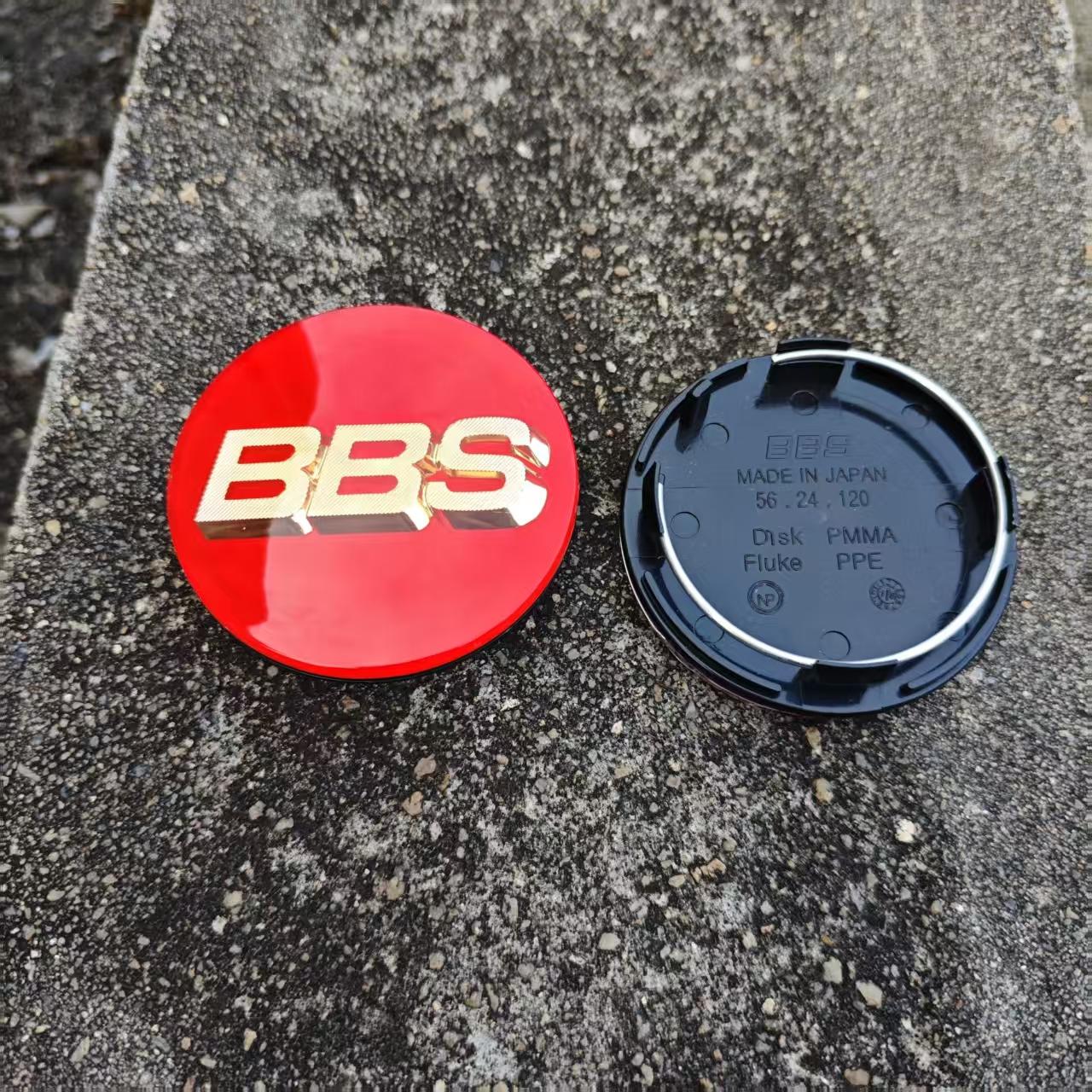 

4pcs 70mm Red Gold BBS Emblem Stickers modified Acrylic wheel hub center cover For BBS 0924030 5624073 5624120 70mm&4pcs