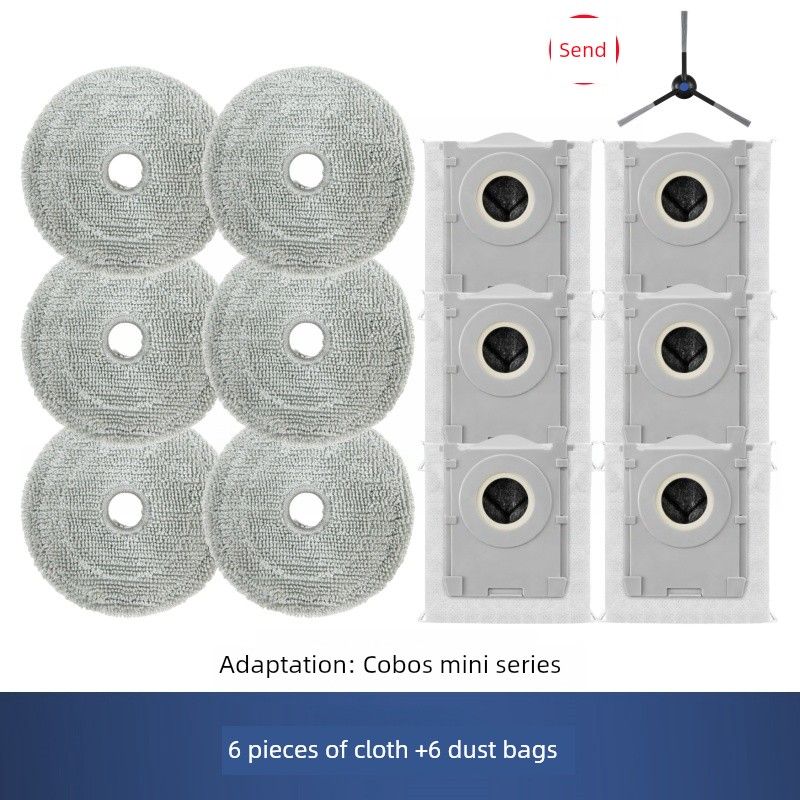Applicable To Ecovacs Dibao Mini Sweeping Robot Accessories Side Brush Rag Dust Collection Bag Rolling Brush Filter Consumables