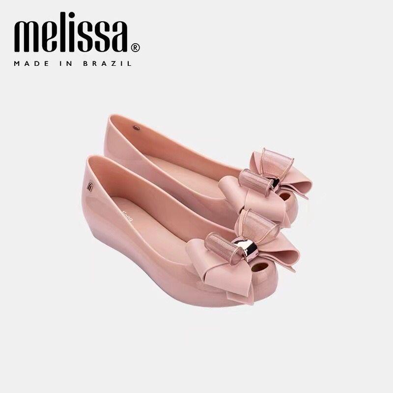 Melissa Women's Peep-toe Bow Wedge Sandals - 2025 Spring/Autumn Collection