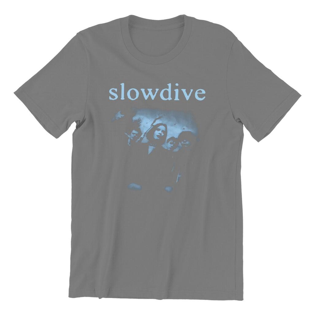 Herren Slowdive T-Shirt Tour 90er Baumwollkleidung Neuheit Kurzarm Rundhals T-Shirts Sommer T-Shirts