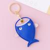 Leather Strawberry Lemon Keychain Case Holder  Women Car Key Ring Charm Bag Car Pendant Gift Anti-Lost Pet Dog Cat Collar