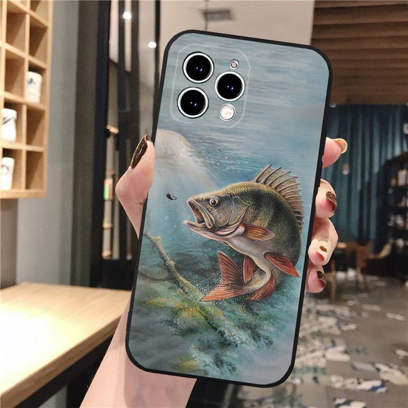 

Чехол для телефона Bass Fish Fisherman для iPhone Samsung Galaxy Redmi Xiaomi Oppo OnePlus Note SA 7 8 9 10 11 12 13 14 20 21 22 23 53 54 Pro Max Plus Ultra iPhone 7 or 8 or SE2