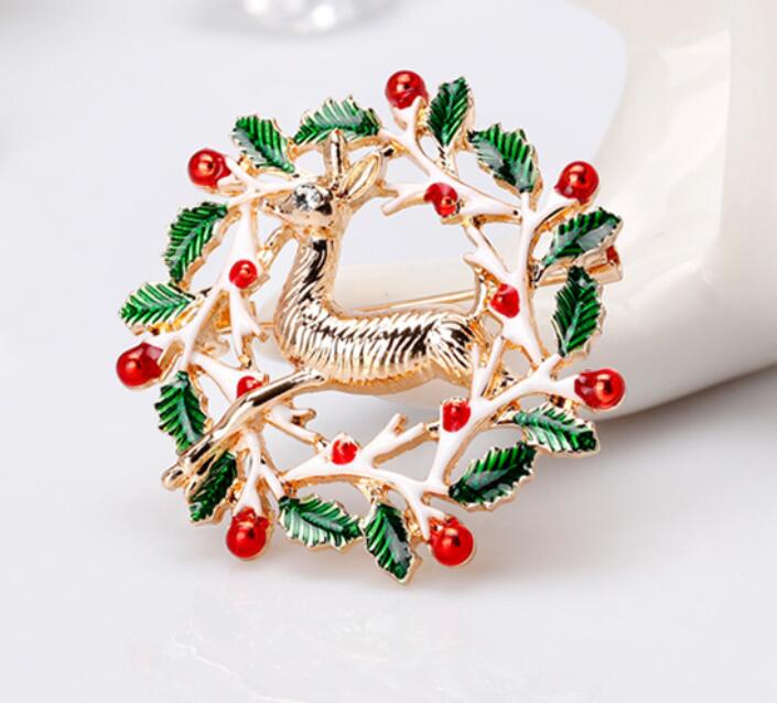 Fashion Brooch Cartoon Personal Christmas Elk Brooch