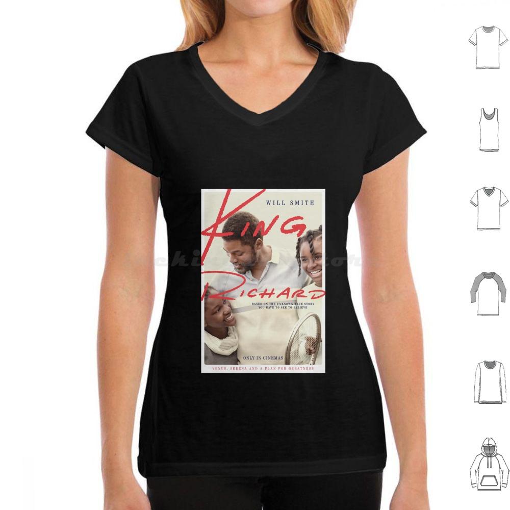 Vintage Retro For Mens Womens King Richard Movie 1 Gift For Fan T Shirt Big Size 100 Cotton Vintage Retro For Mens Womens King
