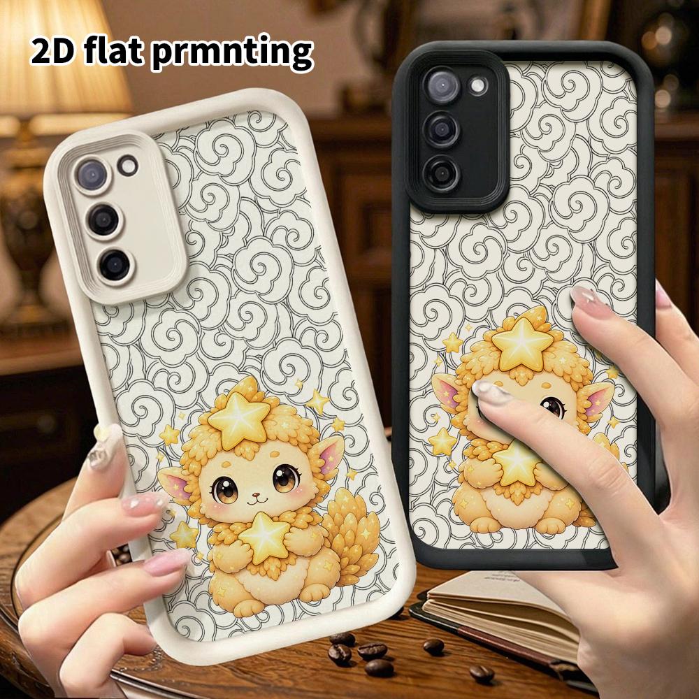 Phone case: 2D flat Samsung Galaxy A34 A35 M05 M06 S20 S22 S21 FE Plus 5G protective case, little cute beast, Christmas and Halloween gift