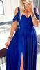 Long Elegant Dress For Wedding Party Classic Maxi With Split Red M
