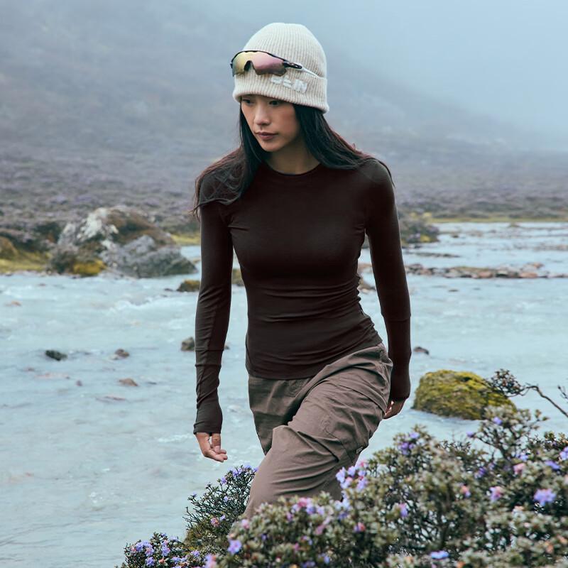 BEIN SPACE Women s Wool Blend Long-Sleeve Base Layer S033 M