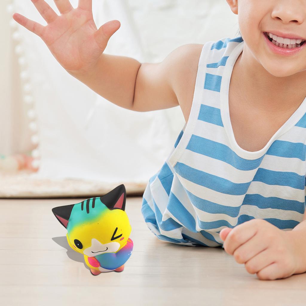 Simulation Love Cat Toy PU- Sponge Decompression Toy Slow Rebound- Puzzle Early Education Home Furnishings