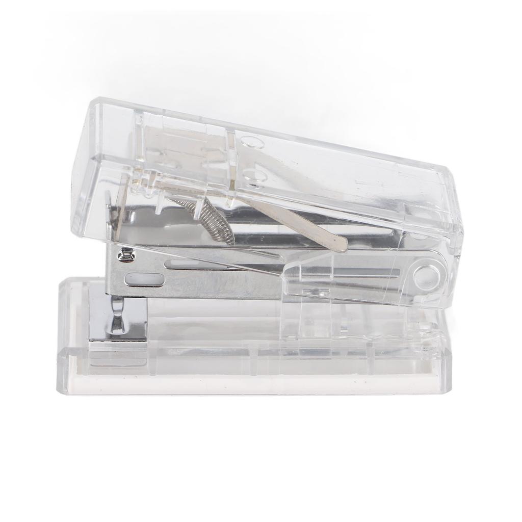 Transparent Desk Stapler Effort Saving Clr Desk Stapler with 1000pcs Staple for School Home
