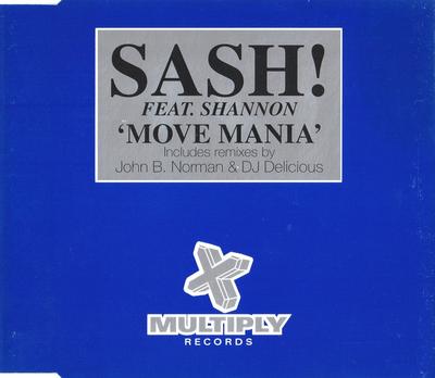 CD SASH!, SHANNON - Move Mania CDMULTY45 Multiply Record 1998 UK Dance & Electronica Used