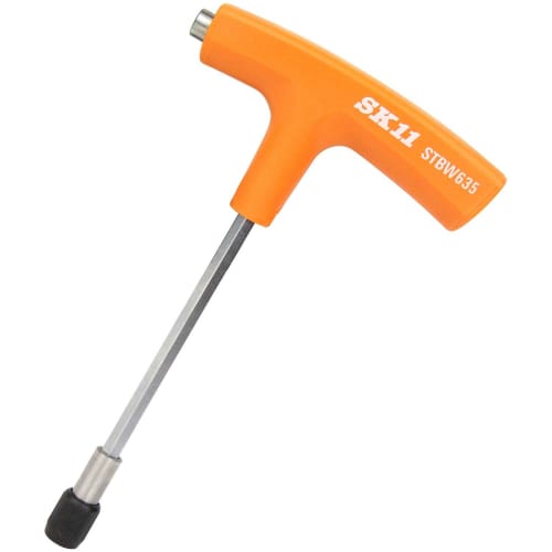 SK11 (ESK11) T-Shaped Bit Handle, 6.35mm Hexagonal, Single-Sided Bit Compatible, STBW635