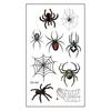 10Pcs Halloween Tattoo Stickers Realistic Waterproof Temporary Spider Stickers for Festive Decoration