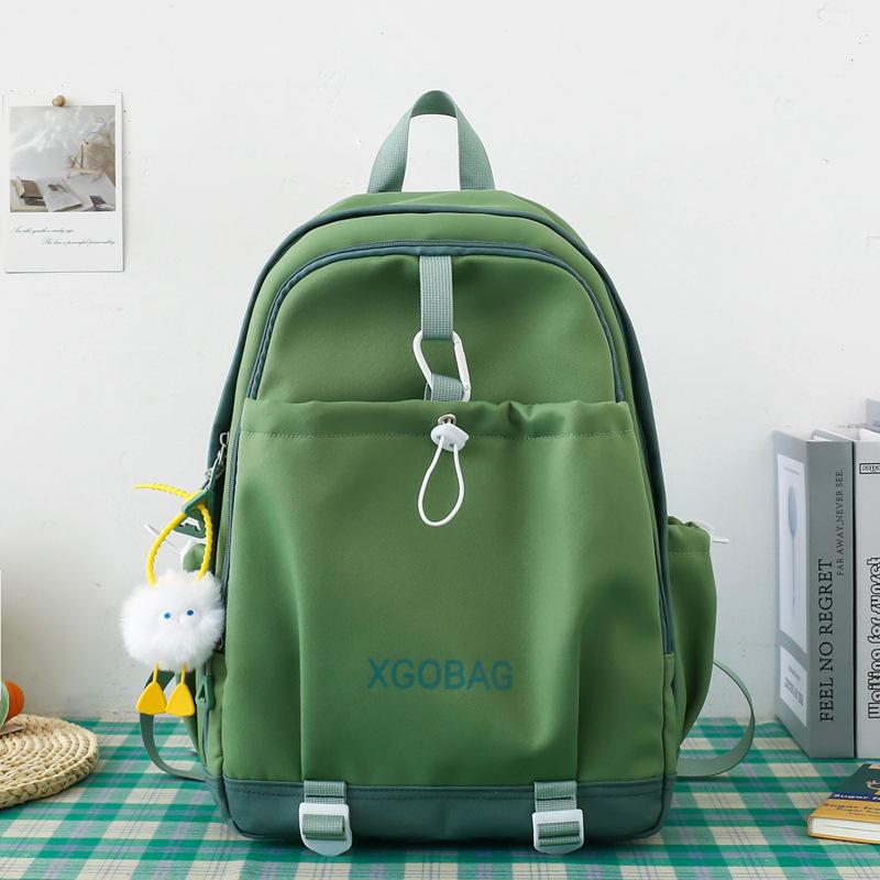 Backpack new high-value large-capacity junior high school student schoolbag women's fashion sports leisure backpack
