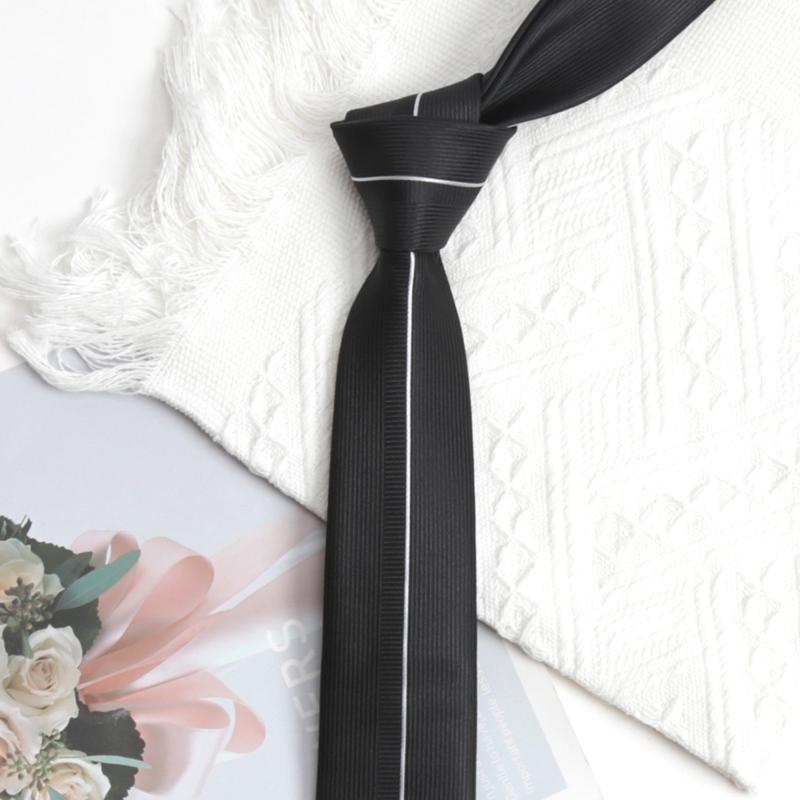 

Men Tie Luxury Fashion Jacquard 6cm Black Red Necktie Plaid Patchwork Male Skinny Party Business Tie Shirt Suit Accessory Gift