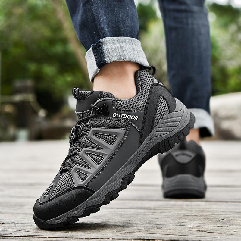 Large Size Anti Slip and Wear-resistant Outdoor Leisure Sports Shoes Hiking Shoes Hiking Shoes Off-road Running Shoes Men's Shoes