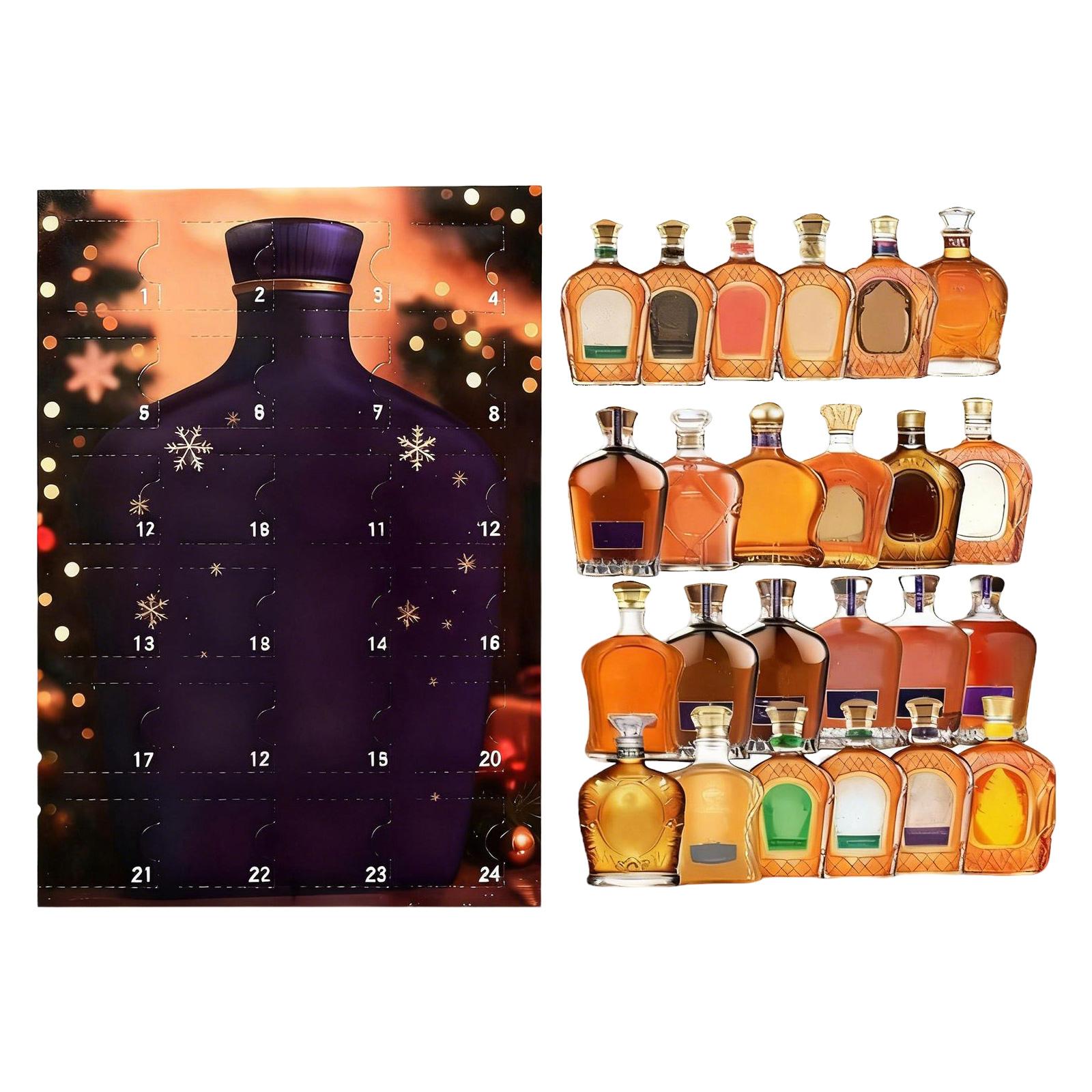 

2D Плоская Коробка Самолет 24 шт. Серия Адвент-календарь Рождественский Отсчет One Size