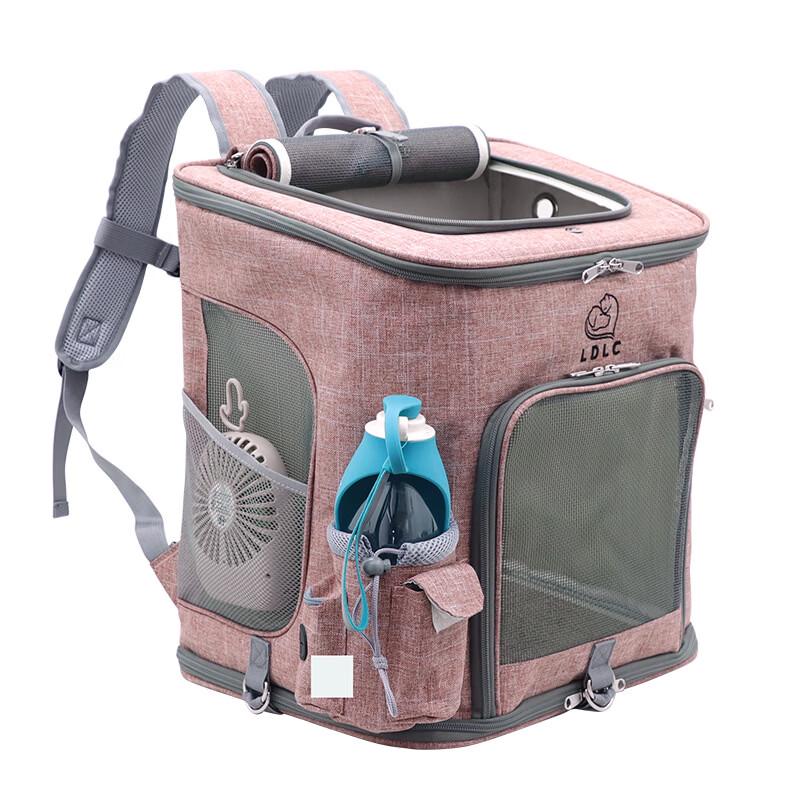 MDNG Large Capacity Foldable Pet Backpack for Two Cats
