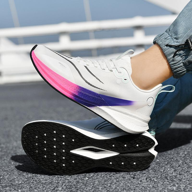 Running Shoes Men's Summer Breathable Children's Sports Shoes Student Test Sports Carbon Board Racing Shoes Women