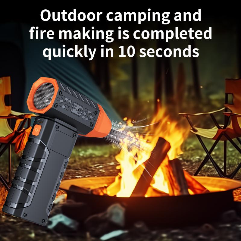 F9 Turbo Jet Fan Electric Air Duster Portable 130000RPM Cleaning Blower Tool Car Blowing Snow 4 Gears adjustable Type-C Charging