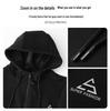 Men's Woodpecker Plus Red Knit Velvet Hoodie Jacket - Plus Size, Thin Fleece, Autumn/Winter Sports Cardigan