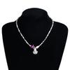 Beautiful Bohemian Starfish Pendant Necklace Colorful Bead Choker Adjustable Neck Chain Jewelry for Women and Girls