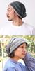 CasualBox Leichte Baumwolle Gestickte Linie Große Beanie Übergröße Sommerhut [Charm] 100% [Einheitsgröße/Dunkelgrau]