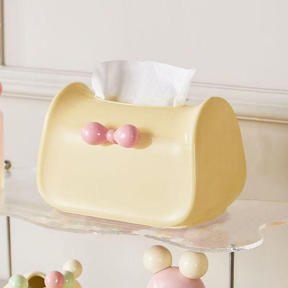 

Декоративная коробка для салфеток в виде галстука-бабочки, большой вместительный держатель для салфеток, диспенсер для коробок салфеток для дома зелёный