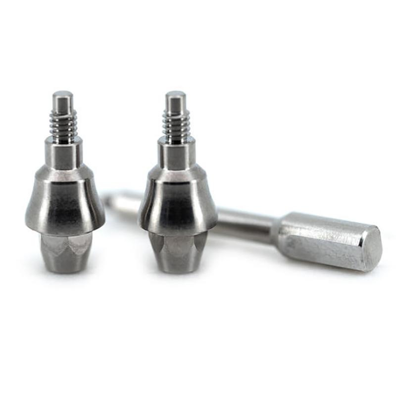 1 Set Right-Angle Base Platform Immediate Repair Implant Replacement Temporary Titanium Substrate Protective Cap