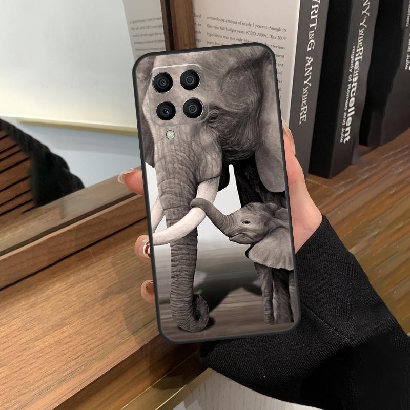 Elephant Baby Nature Case For Samsung Galaxy M35 M15 M55 M56 M36 M16 M06 M31 M13 M33 M53 M12 M32 M52 M14 M34 M54