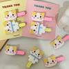 2Pcs Cute Cartoon Cat Hair Clip Fluffy Fuwa Nyanko Kitten Hairpin Duckbill Clip Sweet All-Match Bangs Clip Girl Hair Accessories