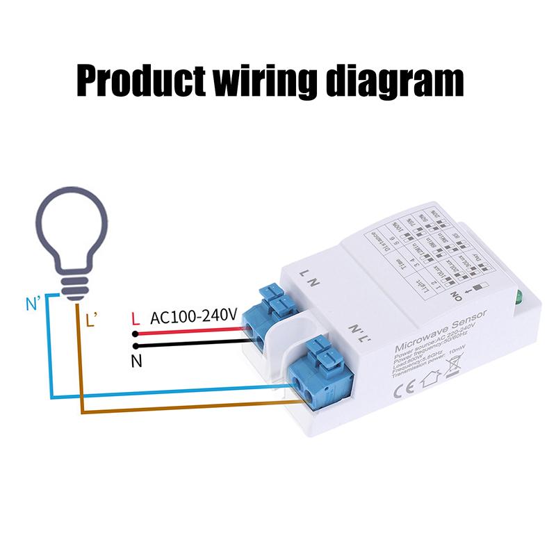 1/2 Buc 5.8Ghz Senzor Radar cu Microunde Comutator Senzor de Lumină LED Modul Comutator Multi-Reglabil Detector de Mișcare Corporală