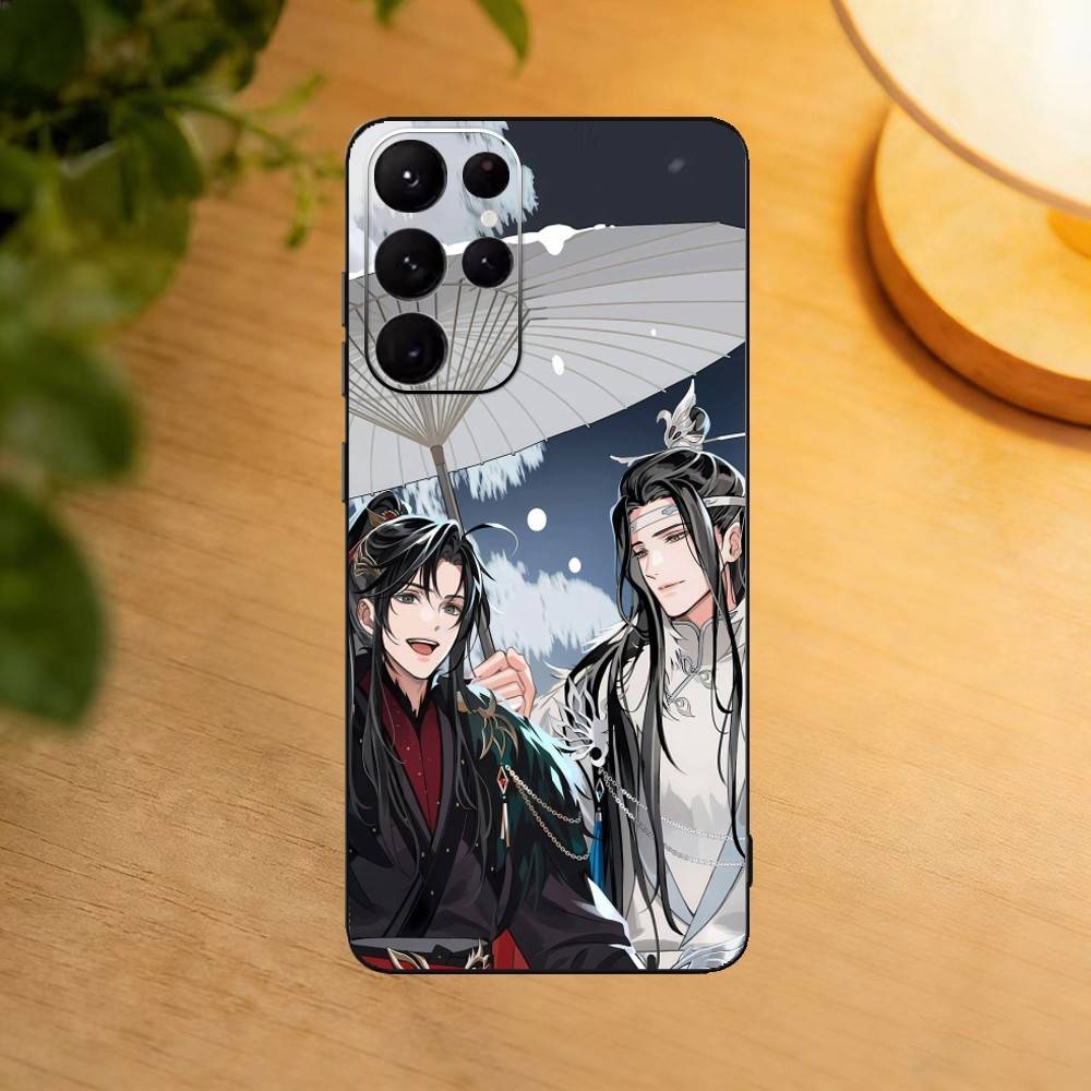 Anime M-Mo Dao Zu Shi Wangxian Phone Case For Samsung S25,24,23,22,30,21,10,9,Ultra,Plus,Lite Soft Black Case