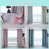 Thick Blackout Striped Curtains For Living Room Bedroom Gradient Drapes Curtain