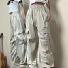 Korean-Style Retro American Loose Wide-Leg Work Pants