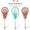 Large Aluminum Alloy Landing Net for Big Fish with Thickened Super Hard Net Bag