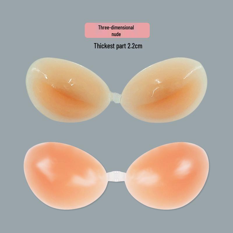 Αόρατο Σουτιέν Σιλικόνης για Μικρό Στήθος - Πυκνωμένο Λεπτό Κύπελλο με 3D Σιλικονούχα Επιθέματα Στήθους για Νυφικά